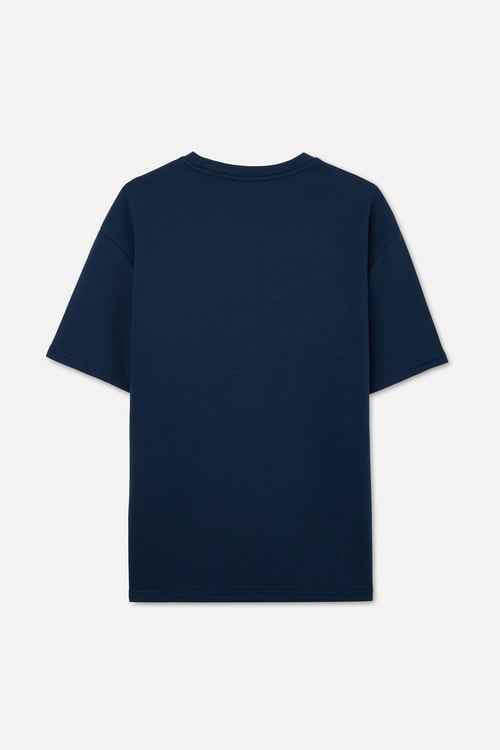 OVERSIZE BİSİKLET YAKA T-SHIRT