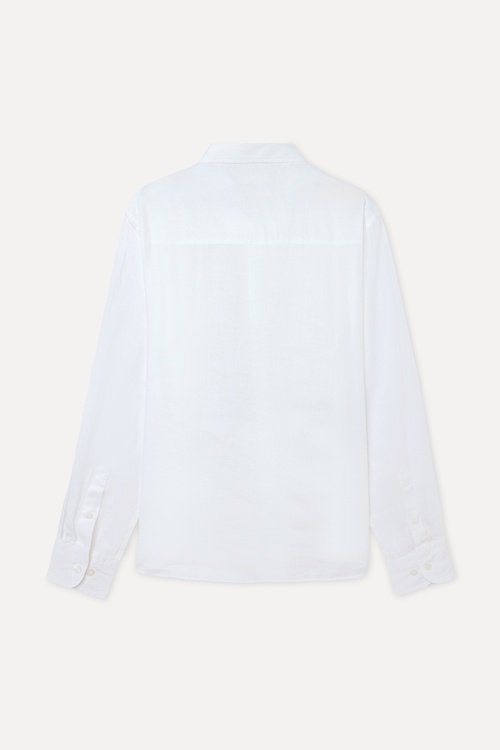  SLIM FIT UZUN KOLLU KETEN GÖMLEK