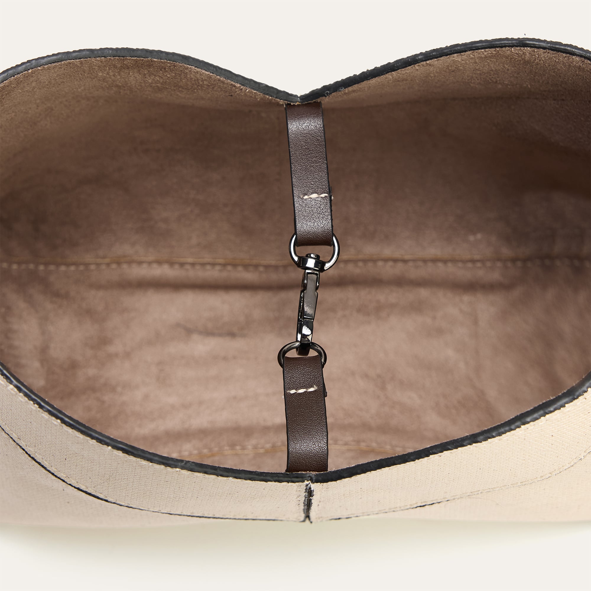 CÜZDANLI KONTRAST KANVAS ÇANTA