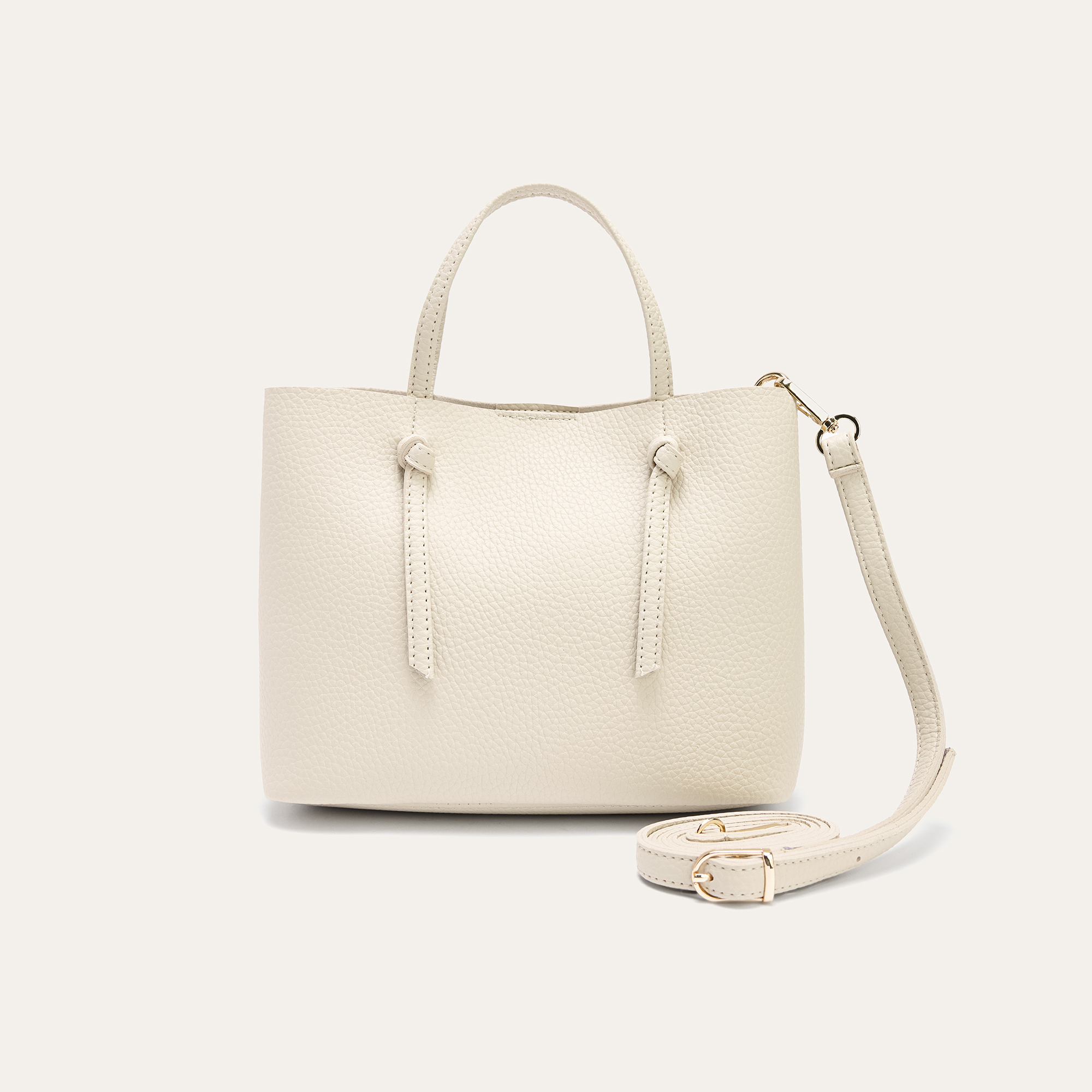 DERİ GÖRÜNÜMLÜ ASKILI EL ÇANTASI