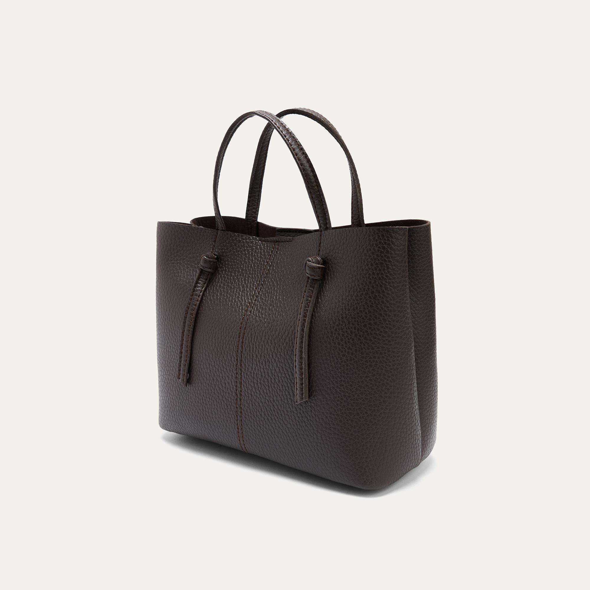 DERİ GÖRÜNÜMLÜ ASKILI EL ÇANTASI