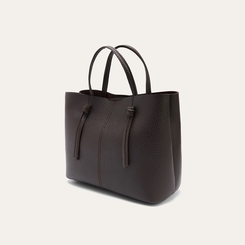 DERİ GÖRÜNÜMLÜ ASKILI EL ÇANTASI