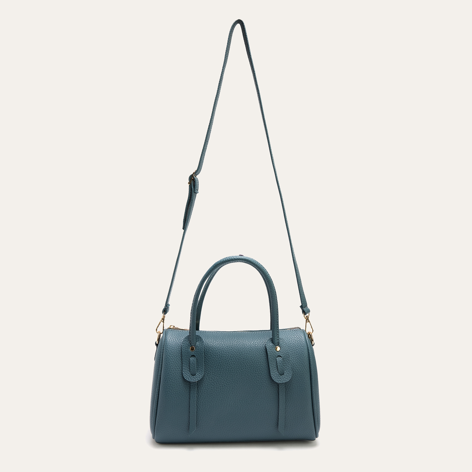 DERİ GÖRÜNÜMLÜ ASKILI EL ÇANTASI