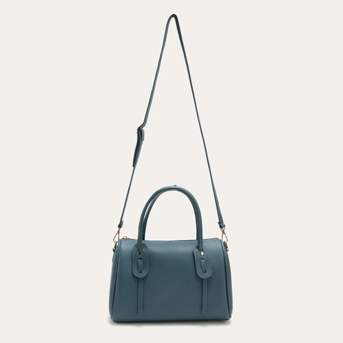 DERİ GÖRÜNÜMLÜ ASKILI EL ÇANTASI