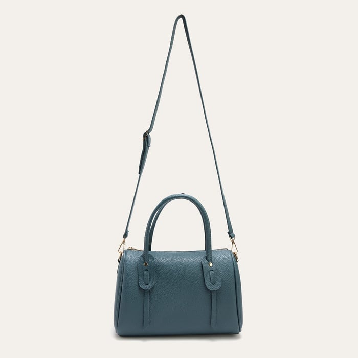 DERİ GÖRÜNÜMLÜ ASKILI EL ÇANTASI