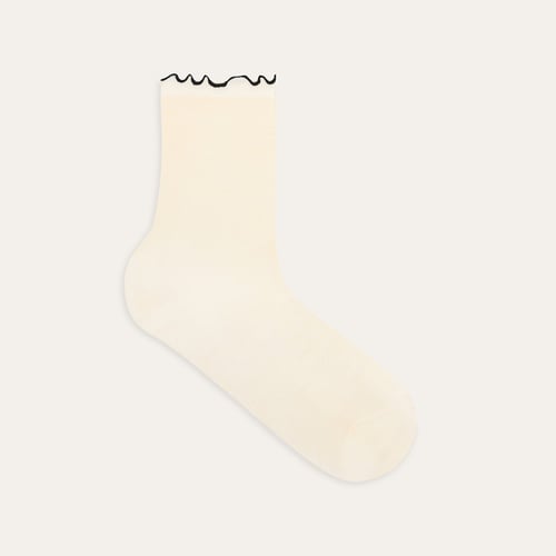 BİLEĞİ FIRFIRLI SOKET ÇORAP