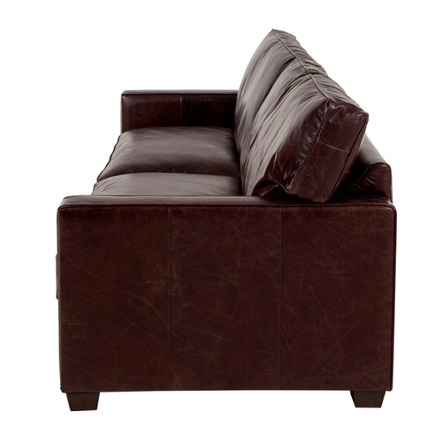 WILLIAM ÜÇLÜ DERİ KOLTUK BIKER TAN