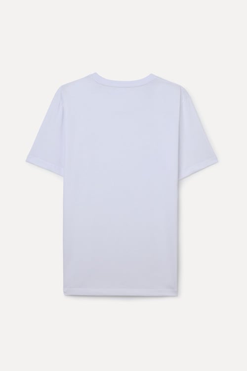 PAMUKLU BİSİKLET YAKA T-SHIRT