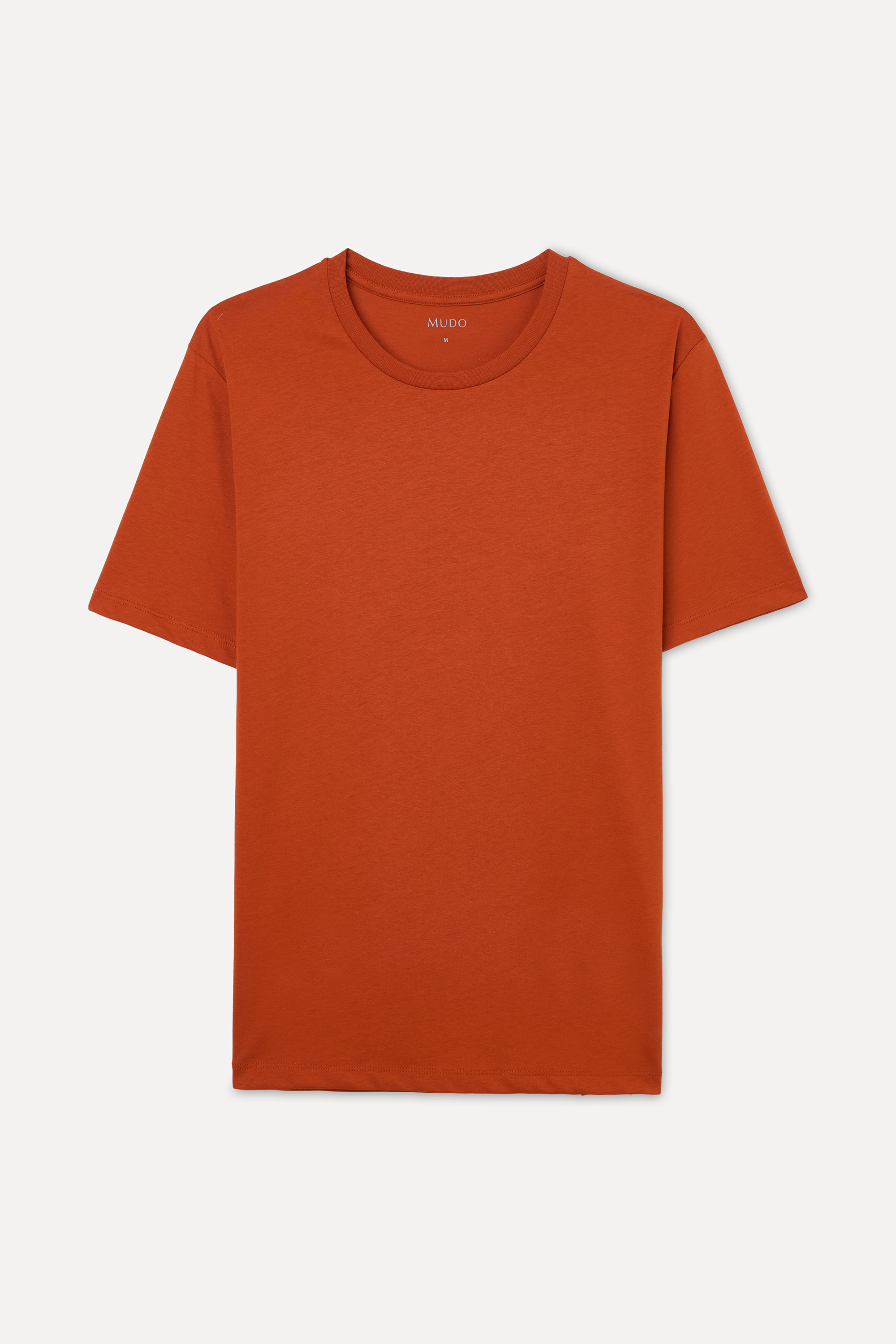 PAMUKLU BİSİKLET YAKA T-SHIRT