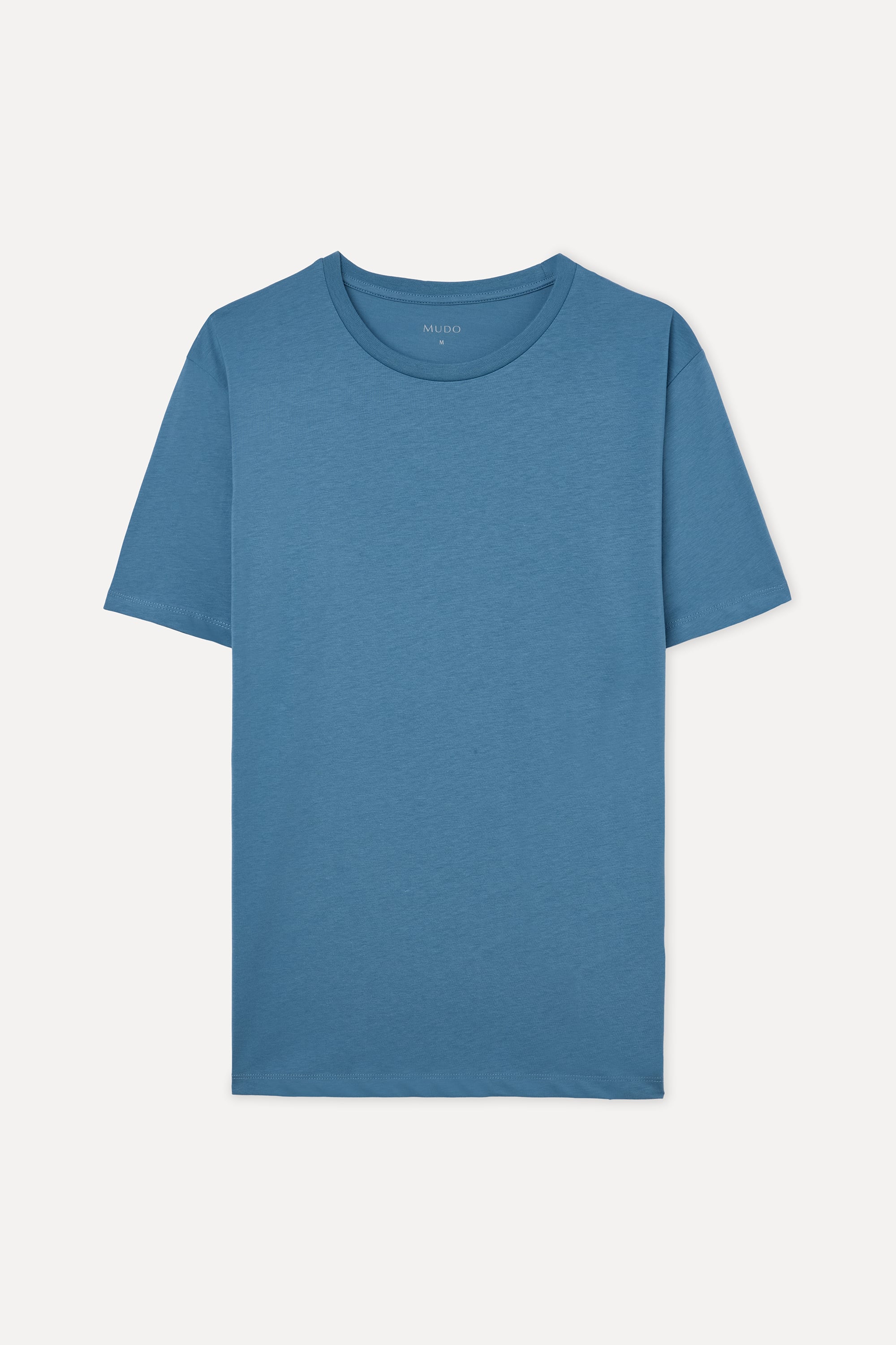 PAMUKLU BİSİKLET YAKA T-SHIRT