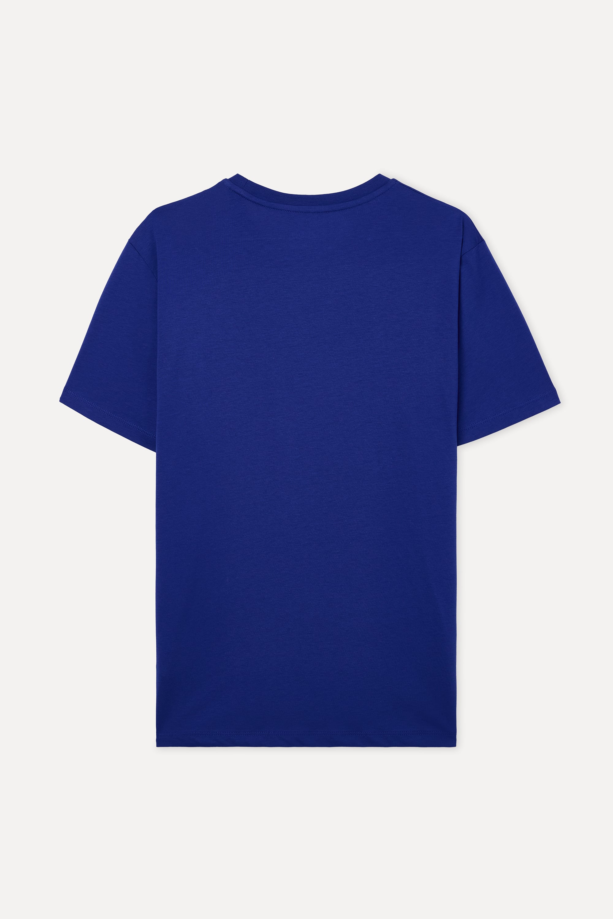 PAMUKLU BİSİKLET YAKA T-SHIRT