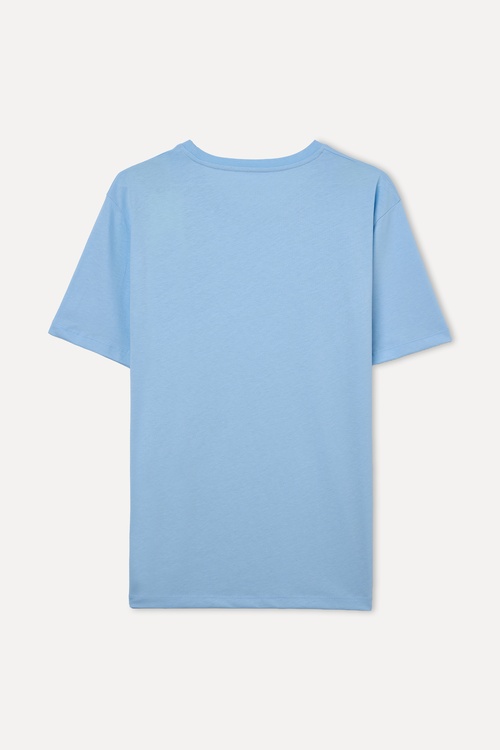  PAMUKLU BİSİKLET YAKA T-SHIRT