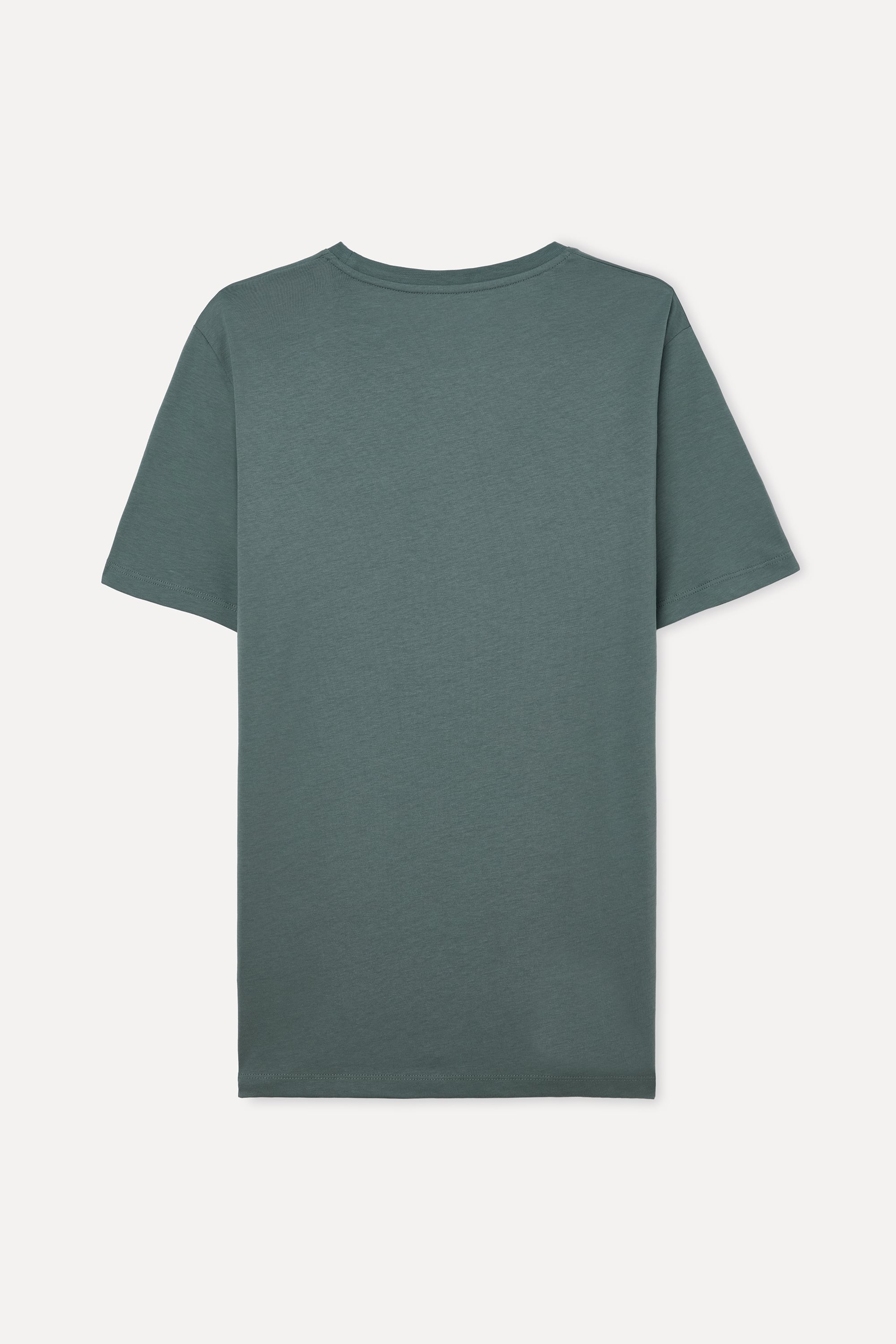 PAMUKLU BİSİKLET YAKA T-SHIRT