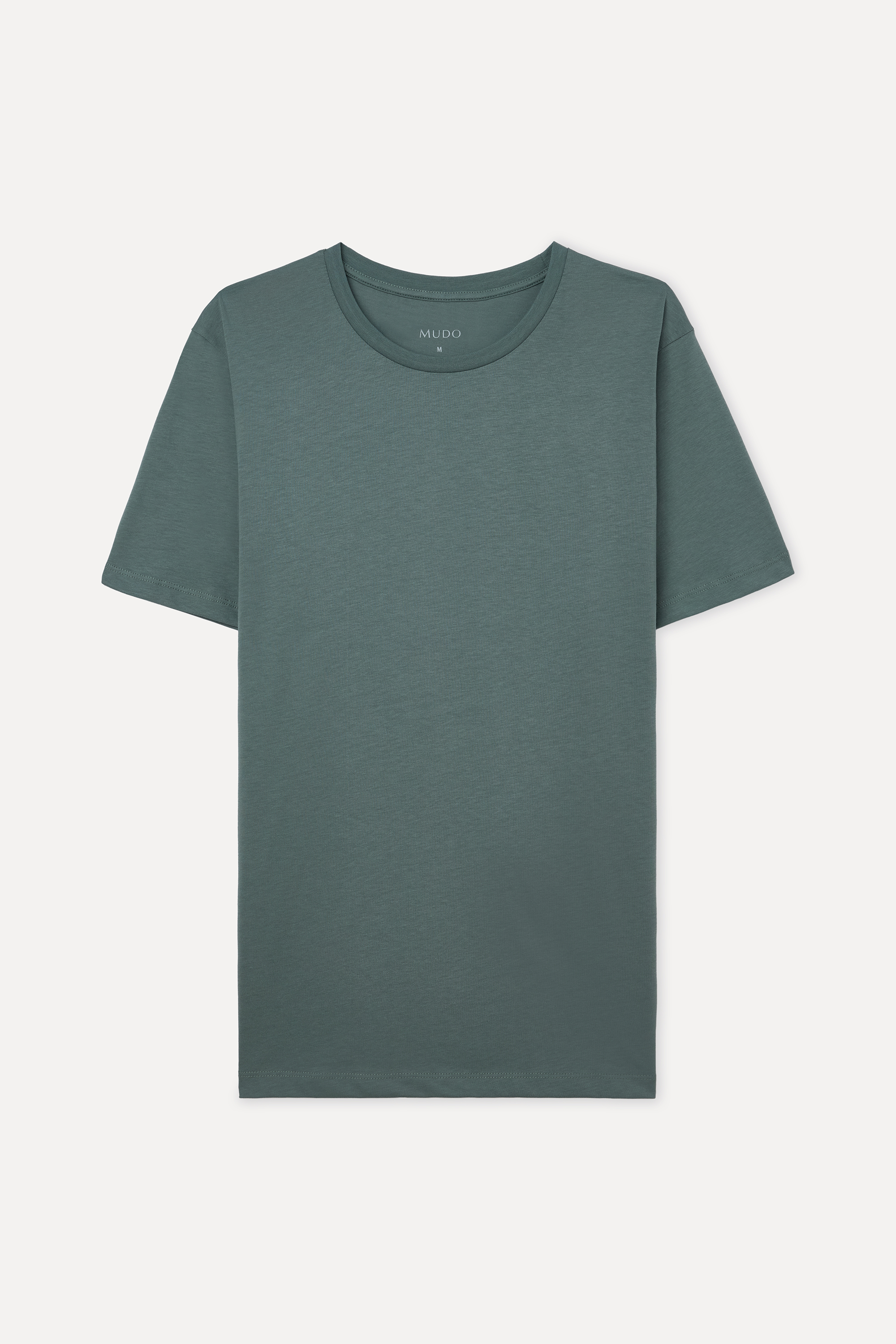 PAMUKLU BİSİKLET YAKA T-SHIRT