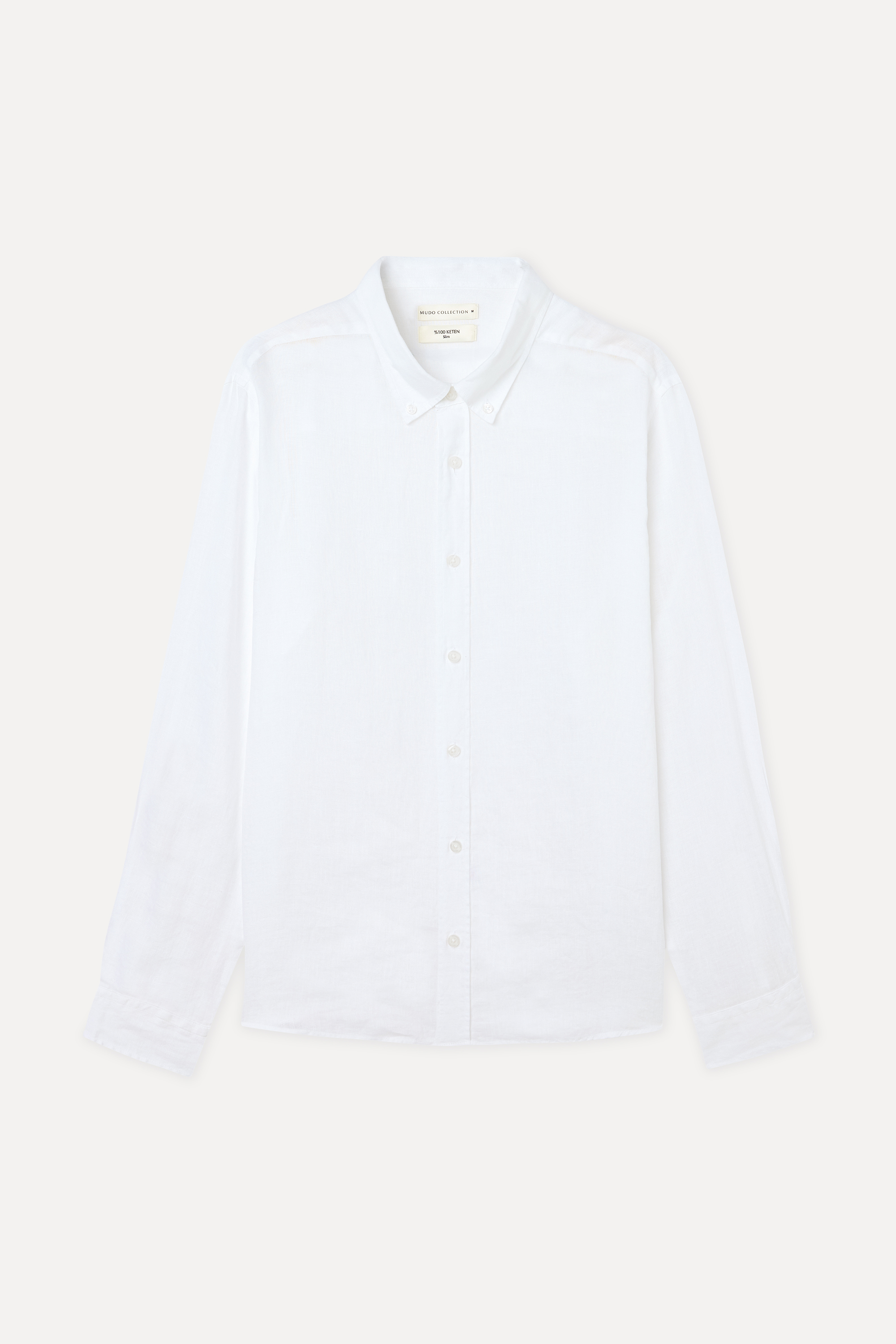 SLIM FIT UZUN KOLLU KETEN GÖMLEK