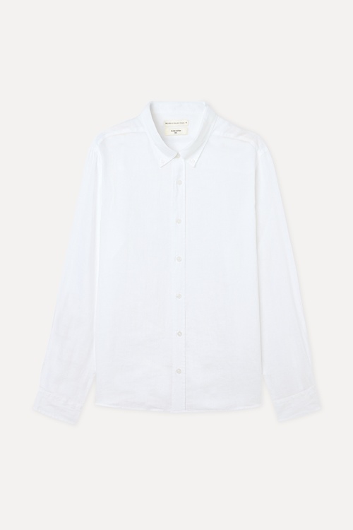  SLIM FIT UZUN KOLLU KETEN GÖMLEK