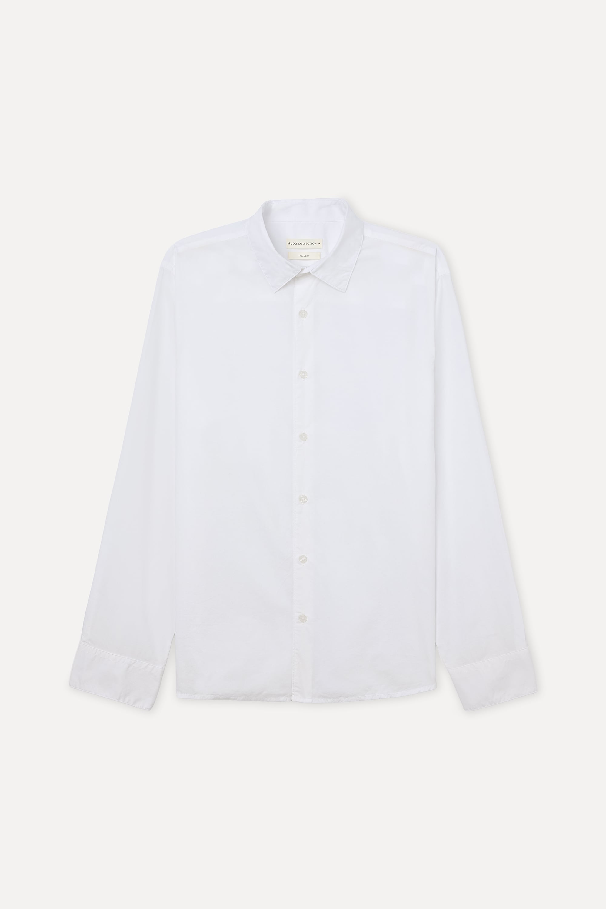 Erkek Beyaz Regular Fit Uzun Kollu Gömlek