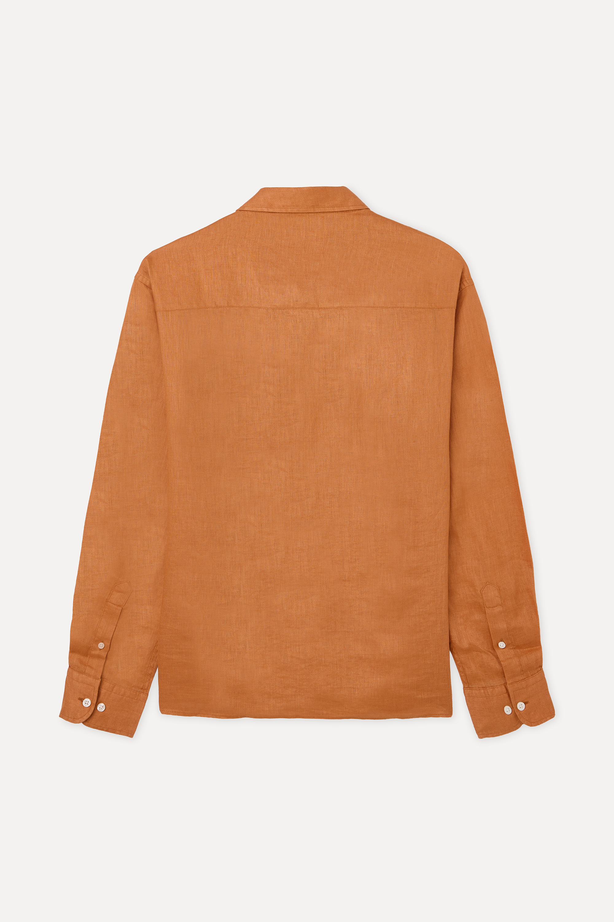 SLIM FIT UZUN KOLLU KETEN GÖMLEK