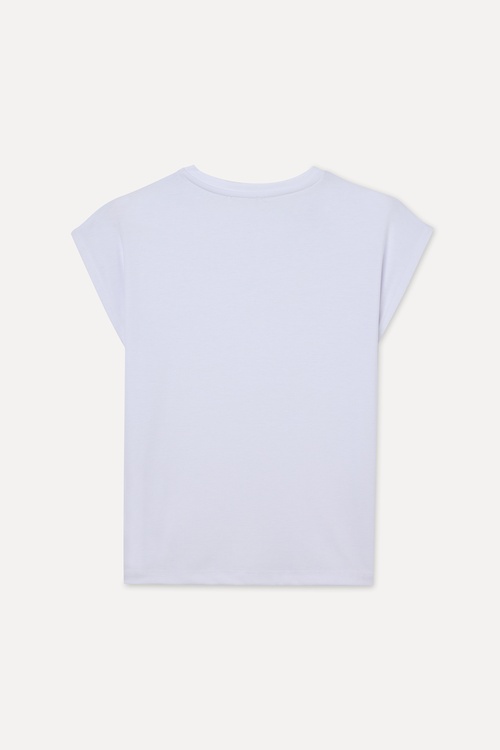 BİSİKLET YAKA DÜŞÜK KOL T-SHIRT