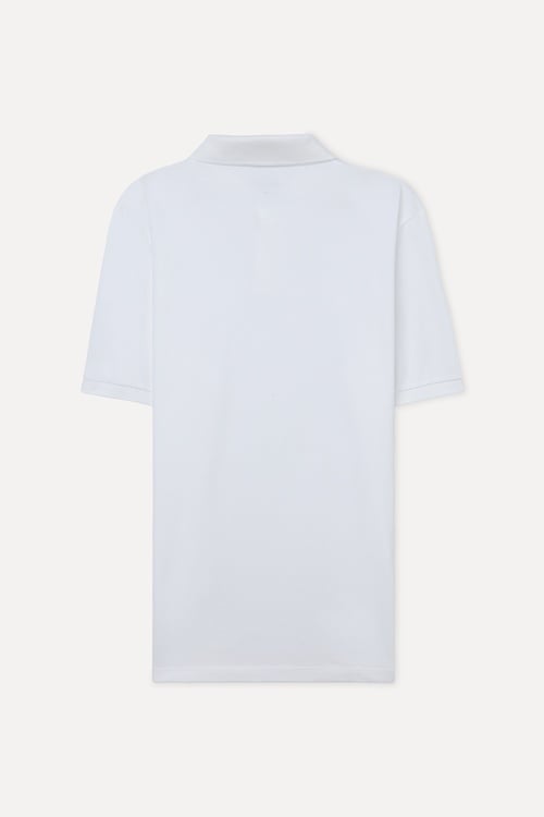  Erkek Beyaz Polo Yaka T-Shirt