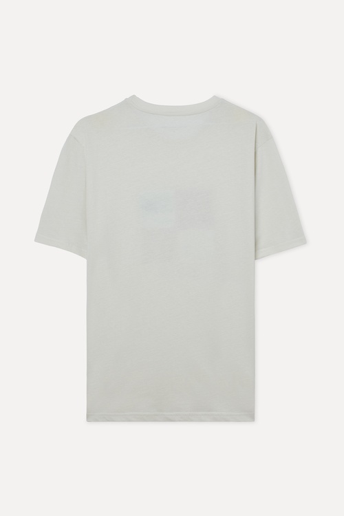 BASKILI BİSİKLET YAKA T-SHIRT