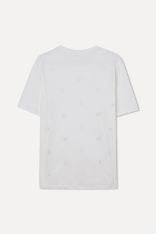 NAKIŞLI BİSİKLET YAKA T-SHIRT