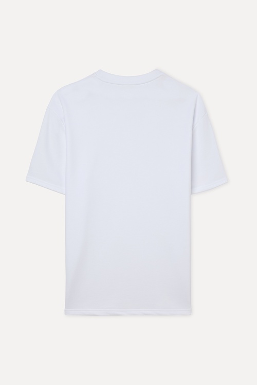  OVERSIZE BİSİKLET YAKA T-SHIRT