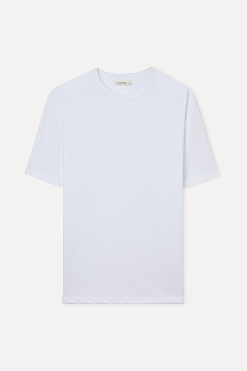  OVERSIZE BİSİKLET YAKA T-SHIRT