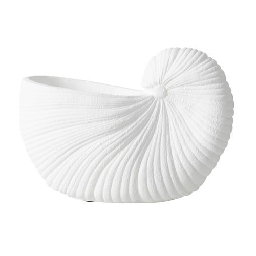WHITE SHELL VAZO 26X13X19 CM