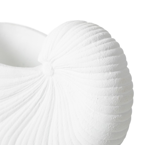  WHITE SHELL VAZO 26X13X19 CM