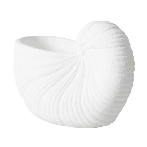 WHITE SHELL VAZO 26X13X19 CM