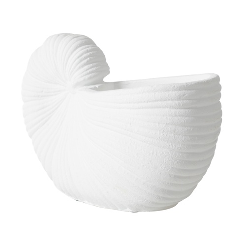 WHITE SHELL VAZO 21X10X15 CM