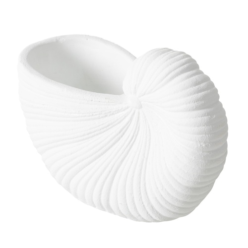 WHITE SHELL VAZO 21X10X15 CM