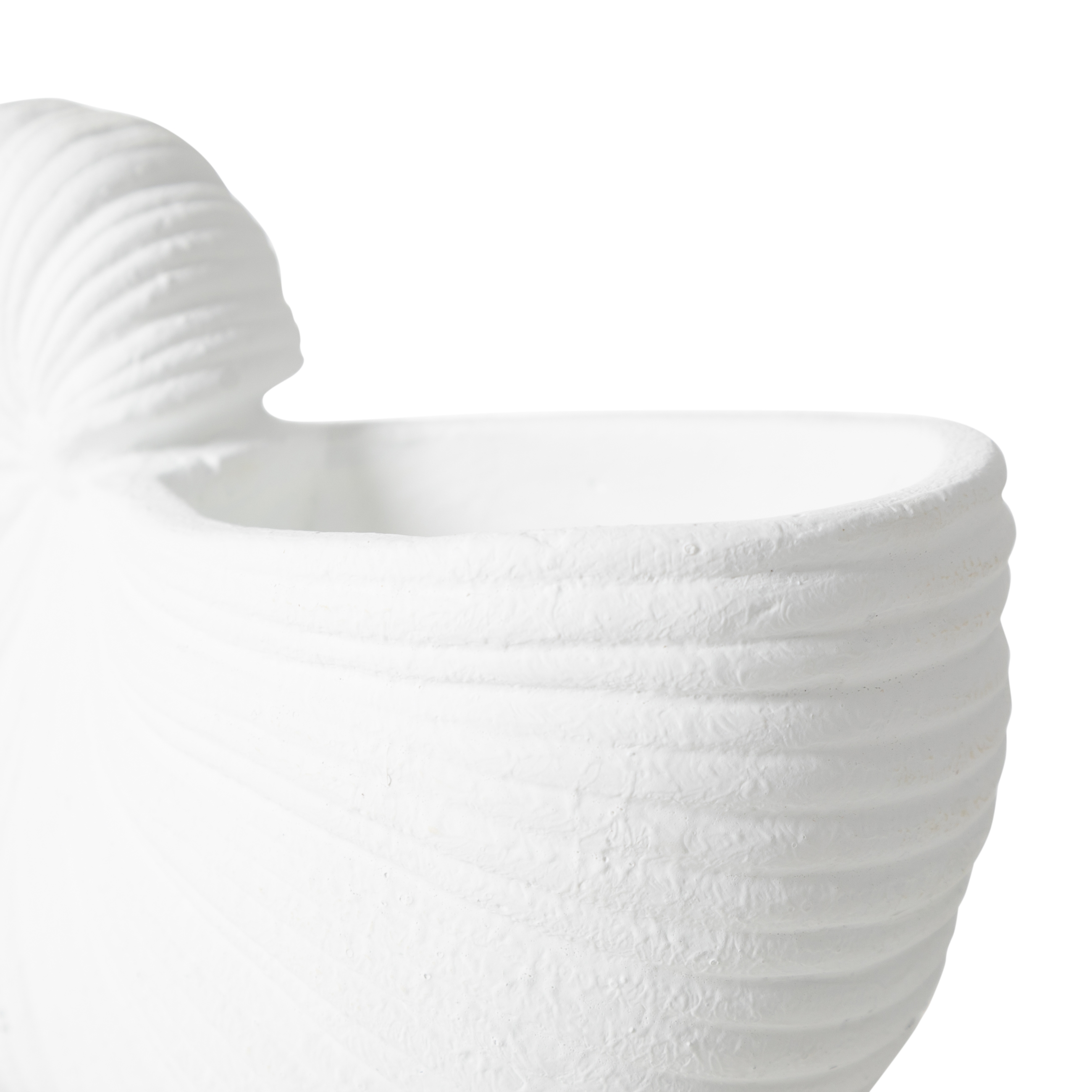 WHITE SHELL VAZO 21X10X15 CM