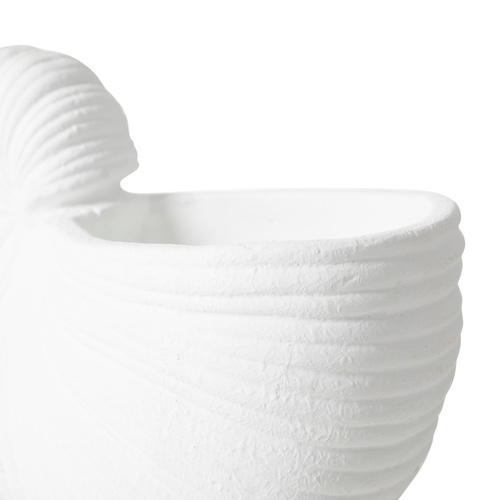  WHITE SHELL VAZO 21X10X15 CM