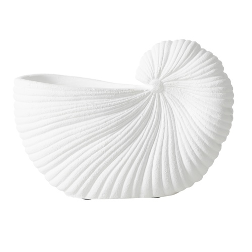 WHITE SHELL VAZO 21X10X15 CM