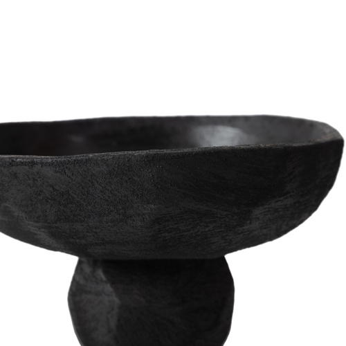 BLACK STONE DEKORATİF SUNUMLUK  23X23X14 CM