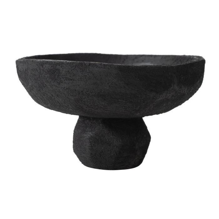 BLACK STONE DEKORATİF SUNUMLUK  23X23X14 CM