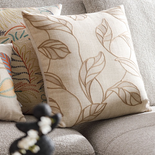 ALISA FLORAL KIRLENT BEJ 45X45 CM