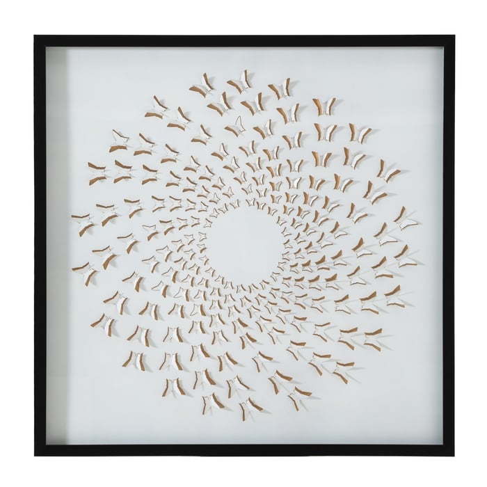 AURALIS ÇERÇEVELİ CAM TABLO 100X100 CM