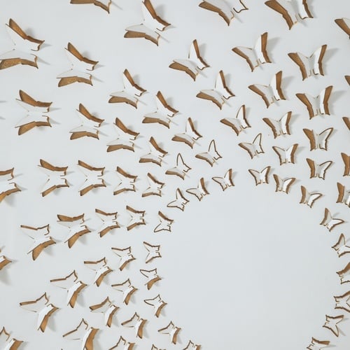 AURALIS ÇERÇEVELİ CAM TABLO 100X100 CM