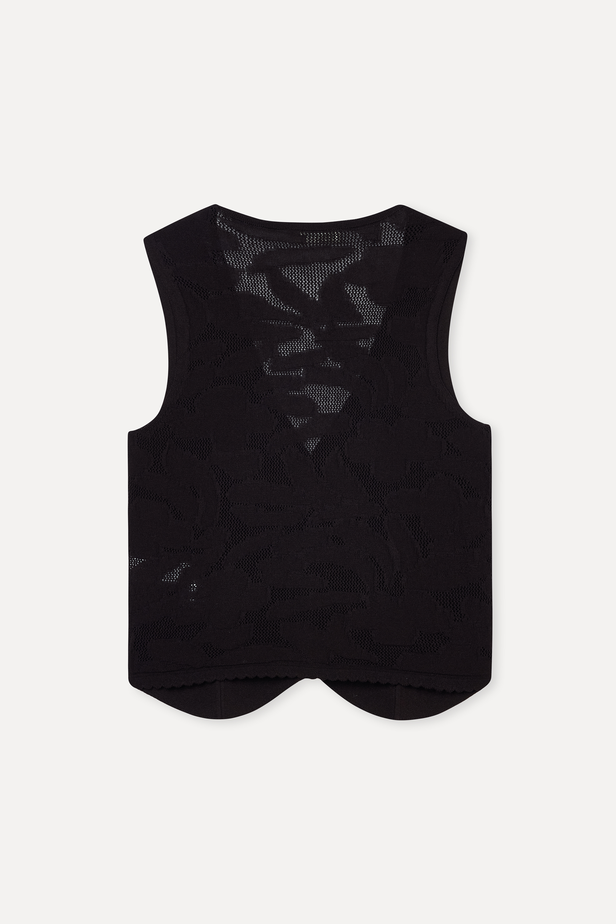 Kadın Kahverengi V Yaka Fitted Jakarlı Yelek