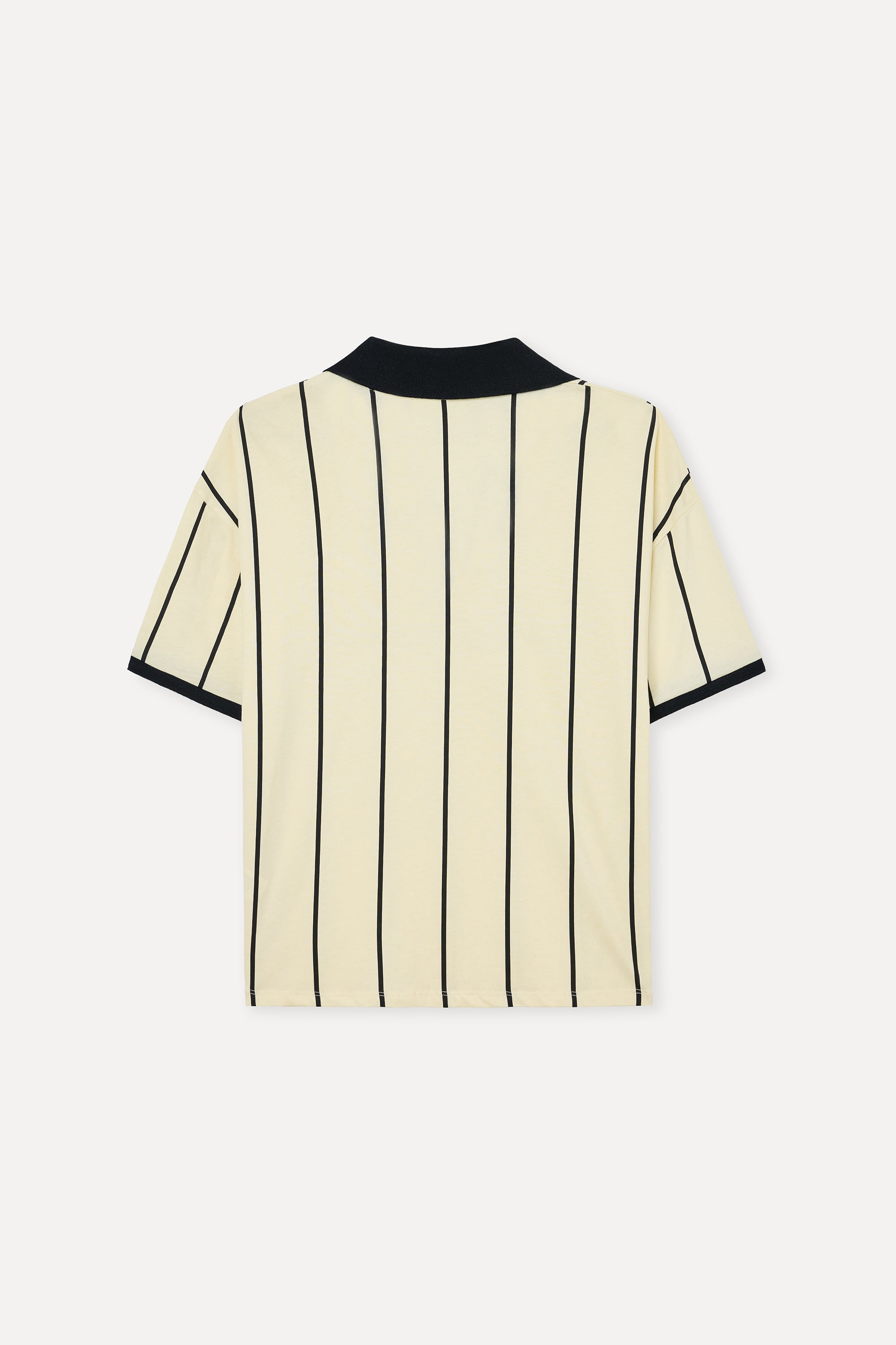 Kadın Sarı Baskılı Loose Fit Polo Yaka T-Shirt