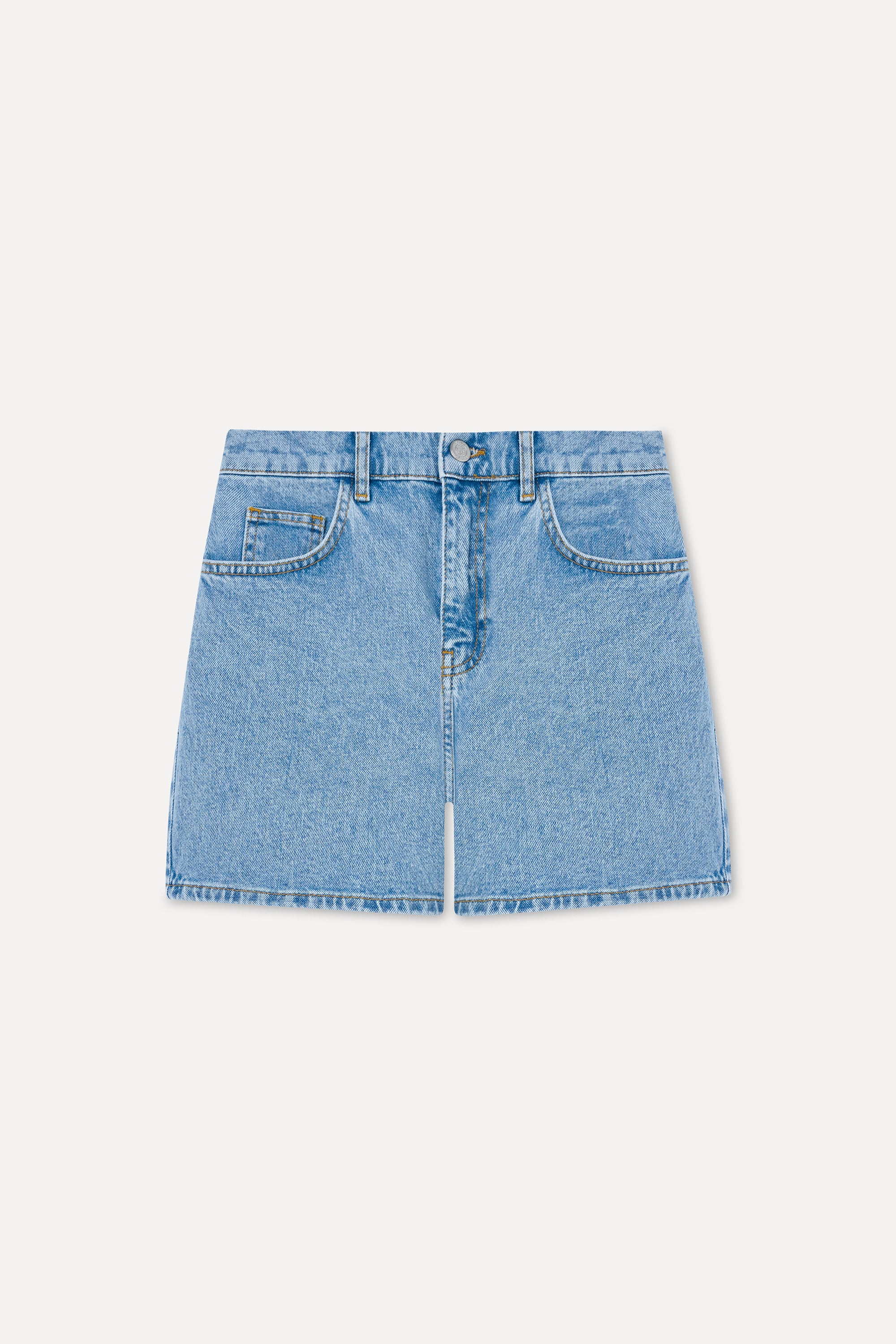 Kadın İndigo Kısa Jean Şort
