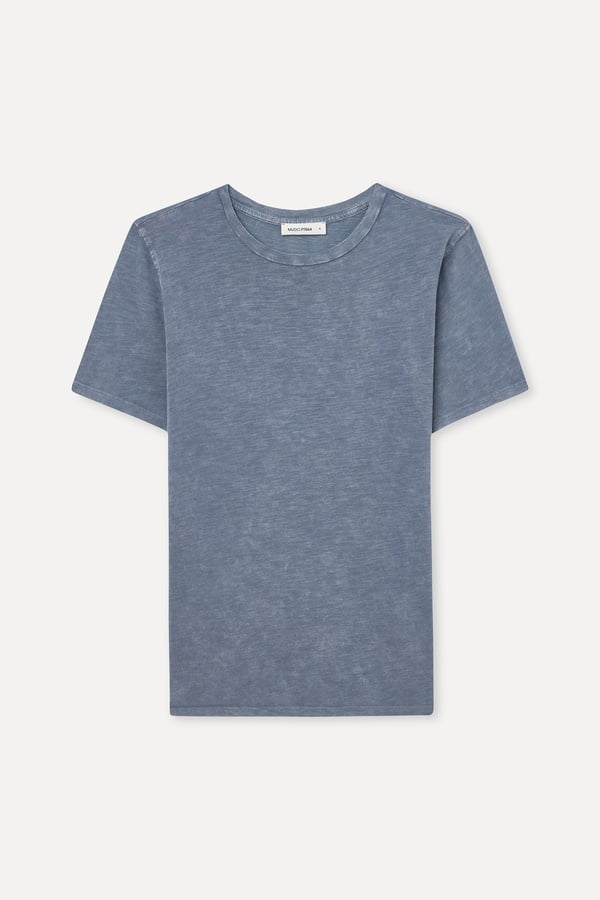Kadın Antrasit Bisiklet Yaka T-Shirt