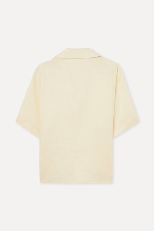 V YAKA KISA KOLLU KETEN BLUZ