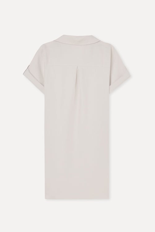  A FORM MİNİ KETEN ELBİSE