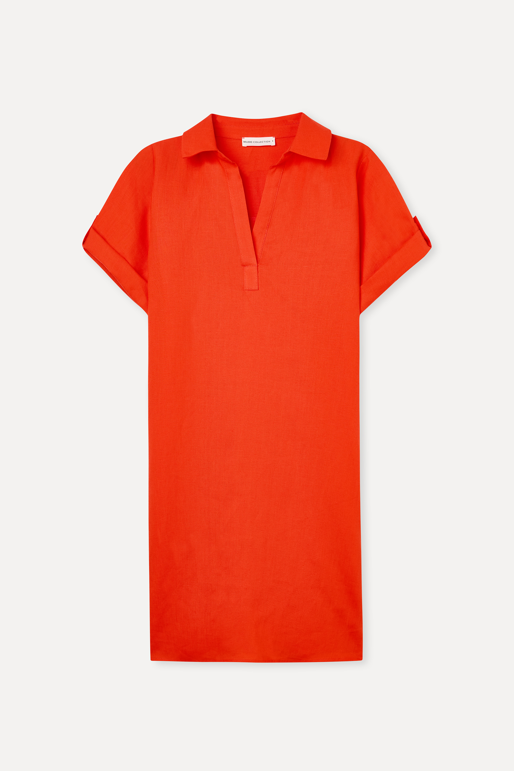 A FORM MİNİ KETEN ELBİSE