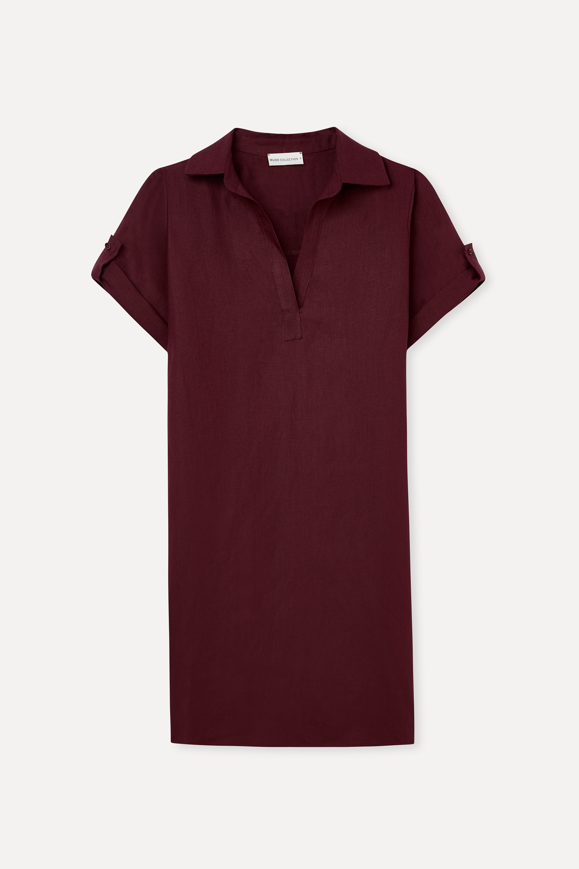 A FORM MİNİ KETEN ELBİSE