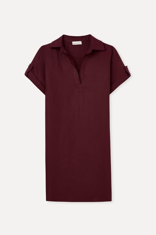  A FORM MİNİ KETEN ELBİSE